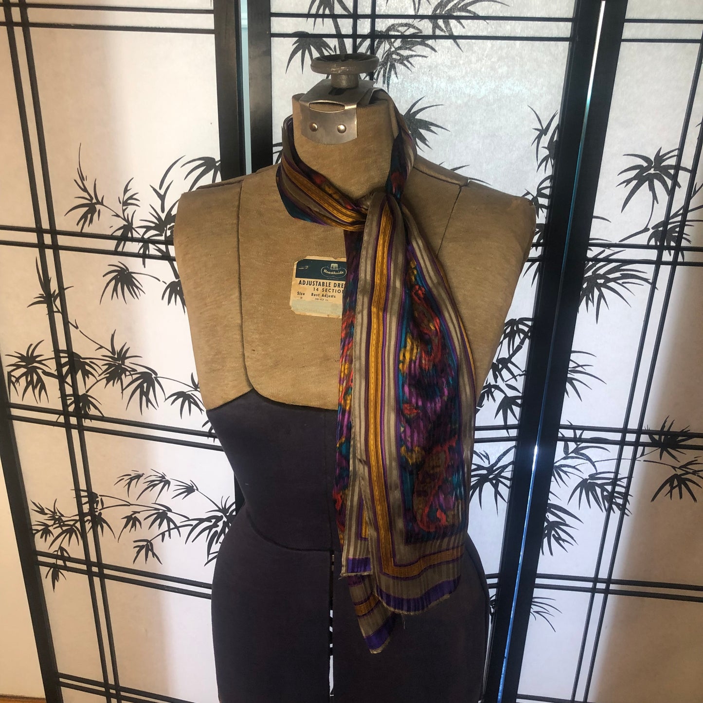 Elaine Gold Brand Floral Long Scarf