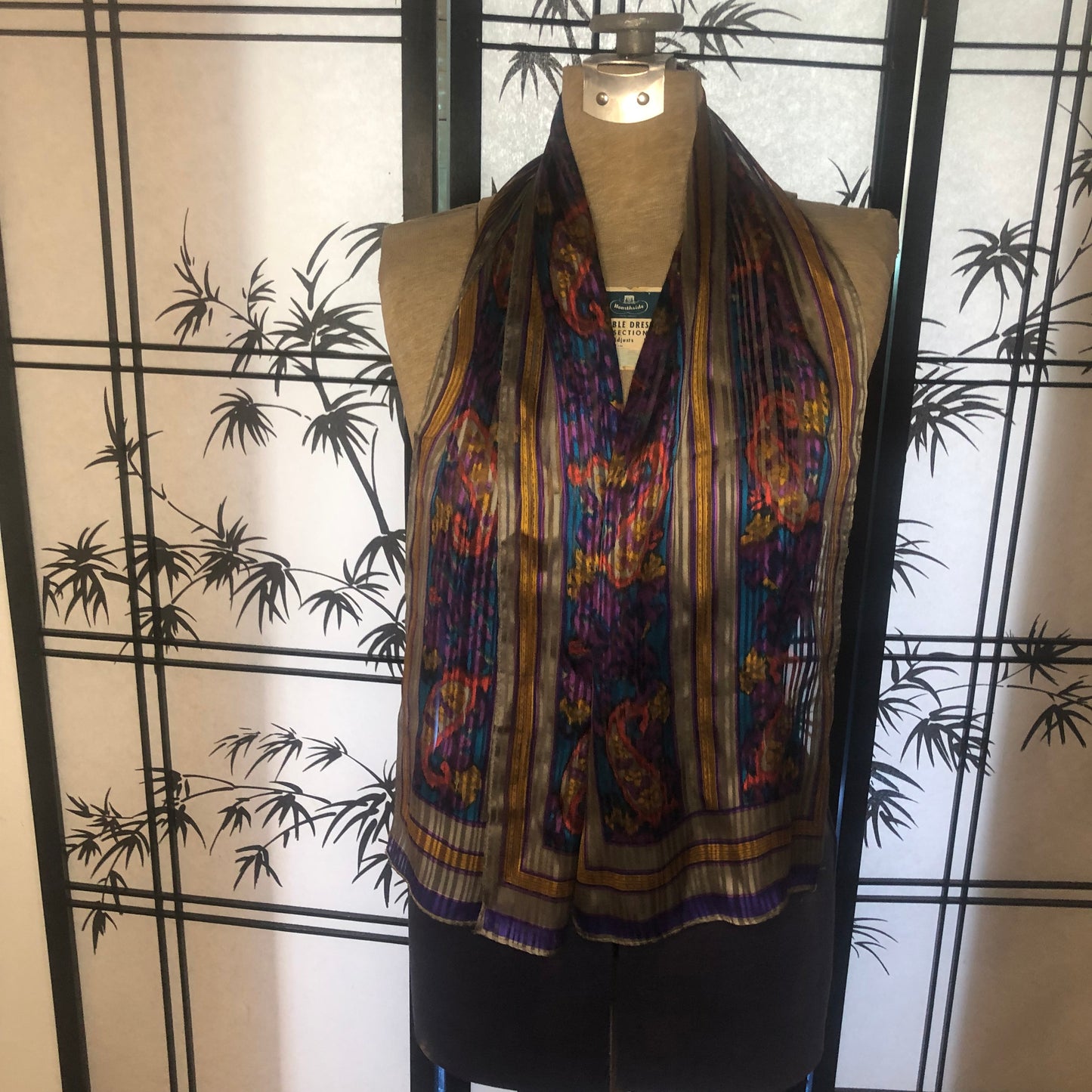 Elaine Gold Brand Floral Long Scarf