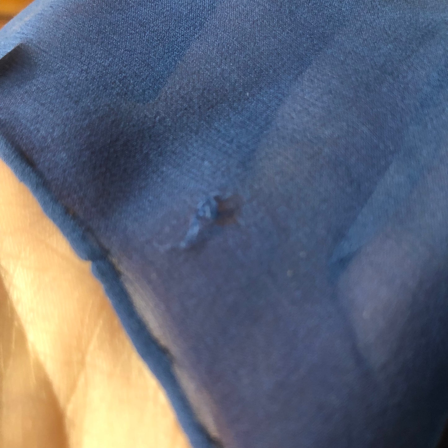 Long Blue Scarf Unbranded, Hand Rolled Hem Quality Fashion Accessory