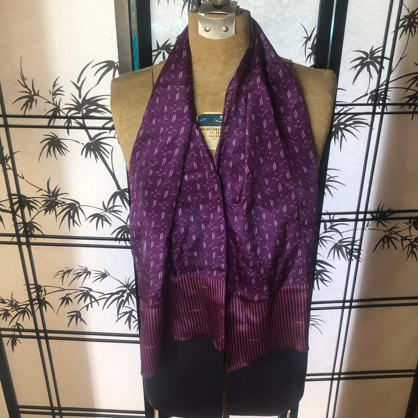Calvin Klein Brand Purple Long Scarf
