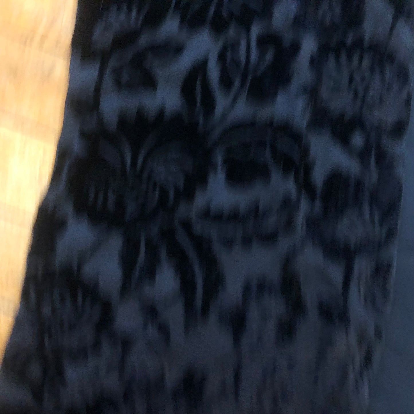 Vintage Long Black Floral Scarf, Unbranded Fashion Scarves