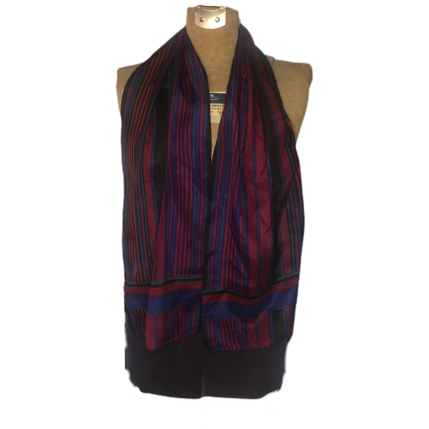 Stripy Liz Claiborne Long Scarf