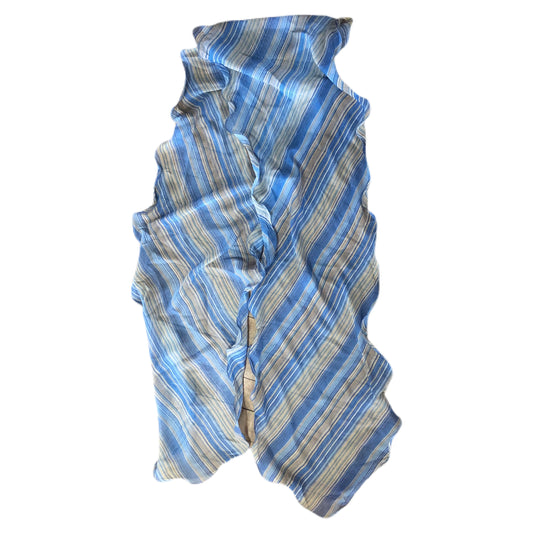 Blue Striped Long Unbranded Scarf