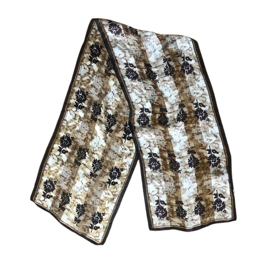 Brown Floral Unbranded Long Scarf