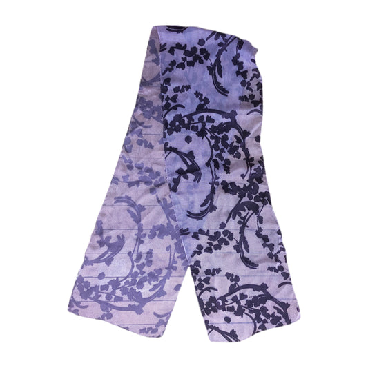 Purple Floral Unbranded Long Scarf