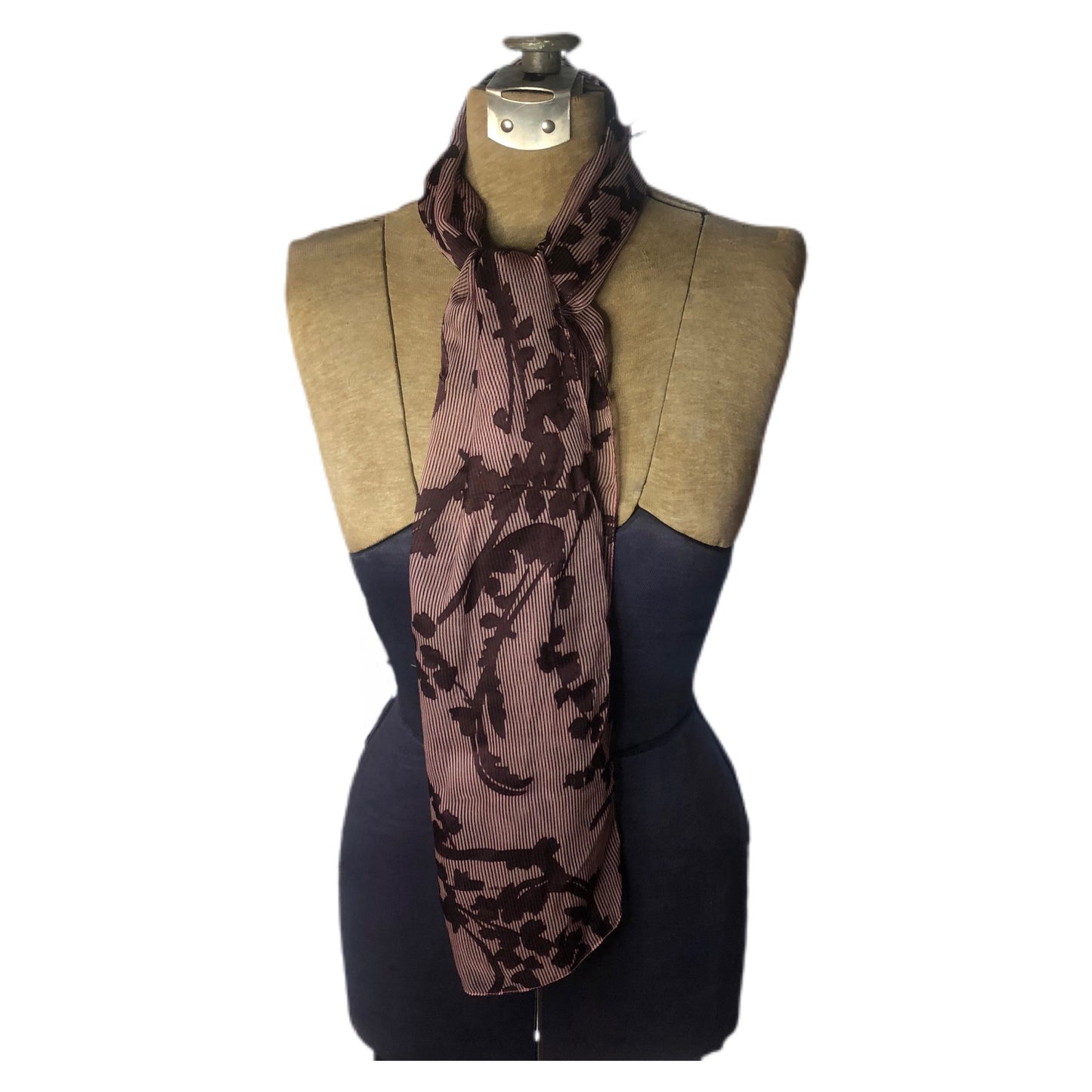 Purple Floral Unbranded Long Scarf