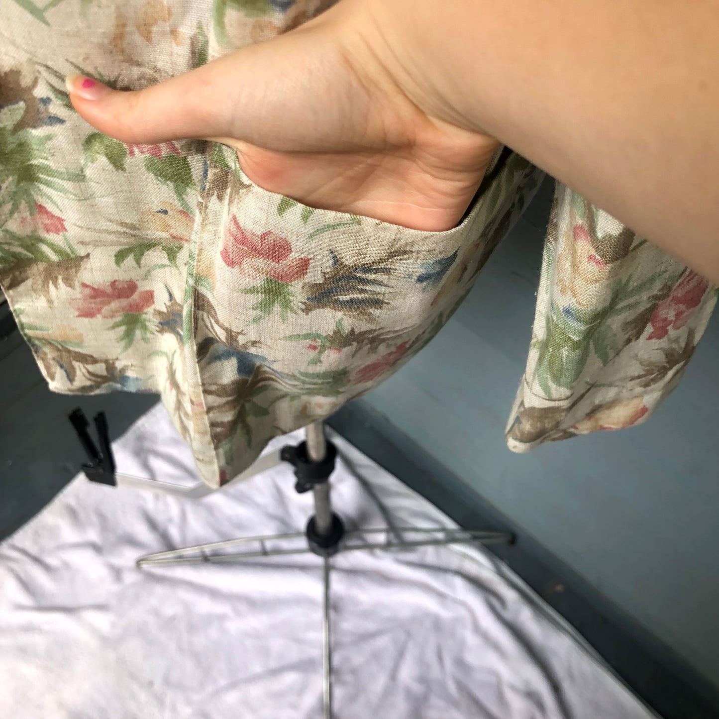 Pastel Floral Blazer Made in USA Copy Cats Brand Size Large