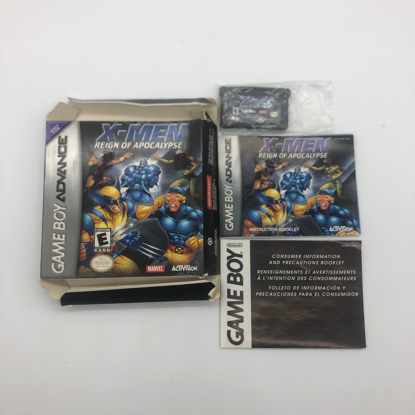 Nintendo Game Boy Advanced Game X-Men Reign Of Apocalypse